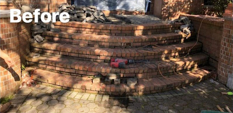 brick steps