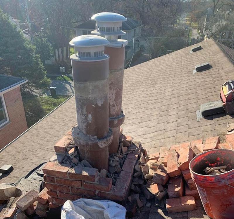 chimney rebuild